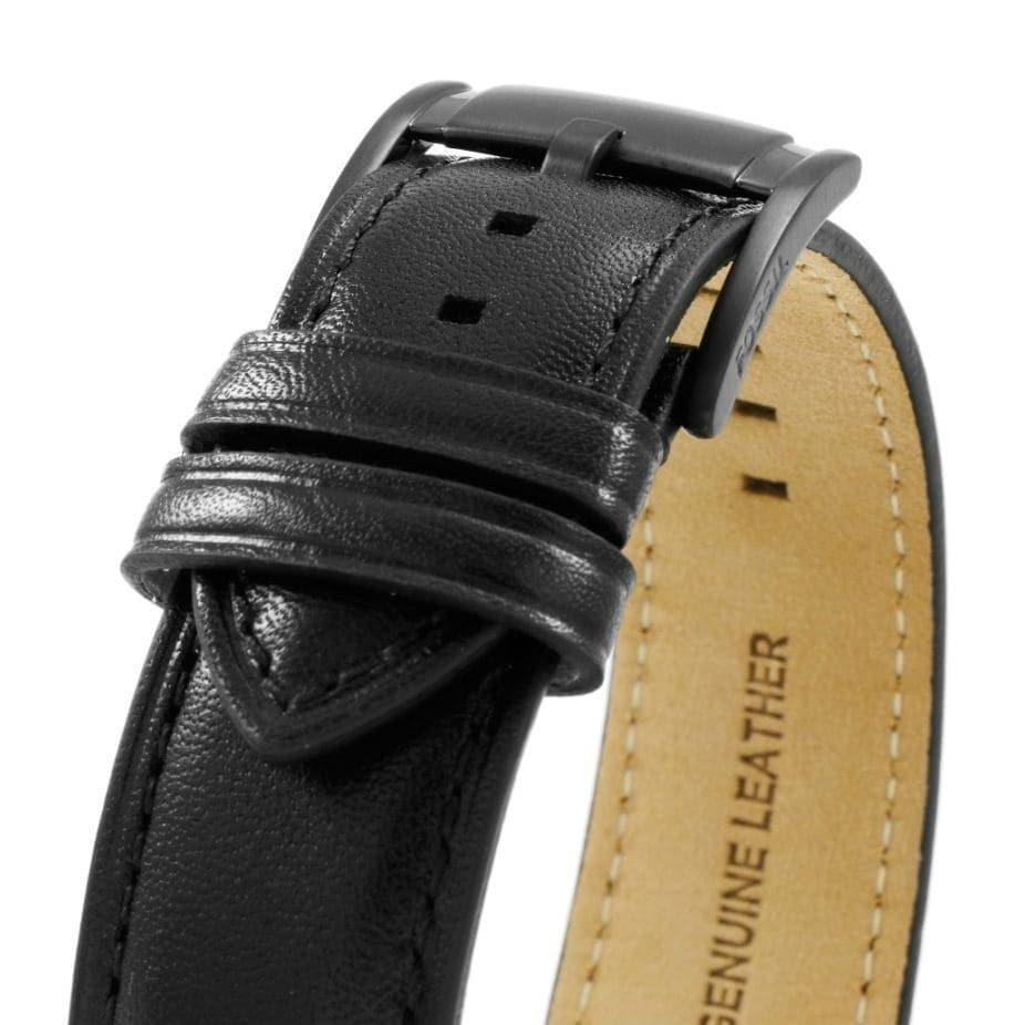  Shop Authentic Fossil Grant Chronograph Black Dial Black Leather Strap Watch for Men - FS5132 - Luxxuri