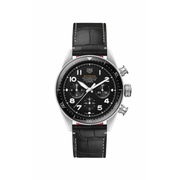  Shop Authentic Tag Heuer Autavia Chronometer Flyback Automatic Chronograph Black Dial Black Leather Strap Watch for Men - CBE511A.FC8279 - Luxxuri