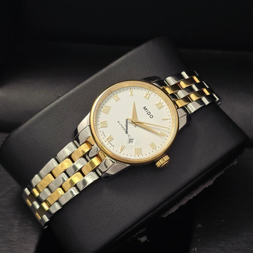  Shop Authentic Mido Baroncelli III Automatic White Dial Two Tone Steel Strap Watch For Women - M7600.9.26.1 - Luxxuri