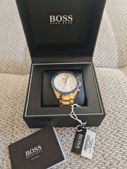  Shop Authentic Hugo Boss Trophy White Dial Gold Steel Strap Watch for Men - 1513631 - Luxxuri
