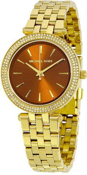  Shop Authentic Michael Kors Darci Amber Dial Gold Steel Strap Watch for Women - MK3408 - Luxxuri