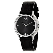  Shop Authentic Calvin Klein Skirt Black Dial Black Leather Strap Watch for Women - K2U231CS - Luxxuri