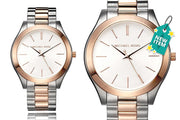  Shop Authentic Michael Kors Slim Runway White Dial Two Tone Steel Strap Watch for Women - MK3204 - Luxxuri