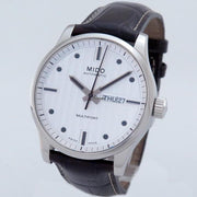  Shop Authentic Mido Multifort Automatic Silver Dial Black Leather Strap Watch For Men - M005.430.16.031.80 - Luxxuri