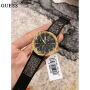  Shop Authentic Guess Swirl Quartz Black Dial Black Silicone Strap Watch for Women - W1096L3 - Luxxuri