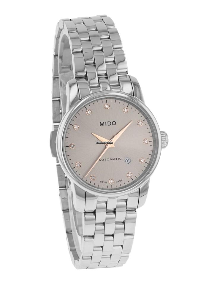  Shop Authentic Mido Baroncelli III Automatic Silver Dial Silver Steel Strap Watch For Women - M7600.4.21.1 - Luxxuri