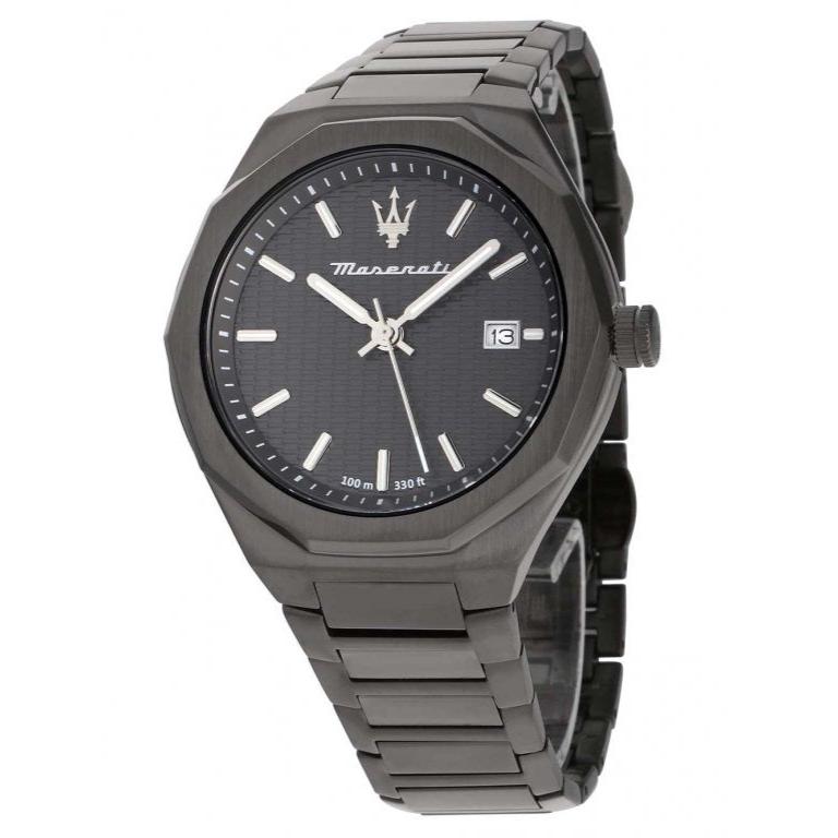  Shop Authentic Maserati Stile Quartz Black Dial Black Steel Strap Watch For Men - R8853142001 - Luxxuri