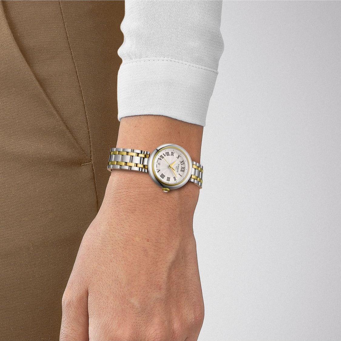  Shop Authentic Tissot Bellissima Small Lady White Dial Two Tone Steel Strap Watch For Women - T126.010.22.013.01 - Luxxuri