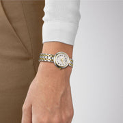  Shop Authentic Tissot Bellissima Small Lady White Dial Two Tone Steel Strap Watch For Women - T126.010.22.013.01 - Luxxuri
