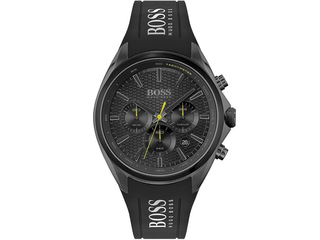  Shop Authentic Hugo Boss Distinct Black Dial Black Silicone Strap Watch for Men - 1513859 - Luxxuri