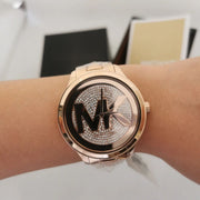  Shop Authentic Michael Kors Runway Mercer Quartz Rose Gold Dial Rose Gold Steel Strap Watch For Women - MK6736 - Luxxuri