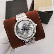  Shop Authentic Michael Kors Parker Quartz Silver Dial Silver Steel Strap Watch For Women - MK6658 - Luxxuri