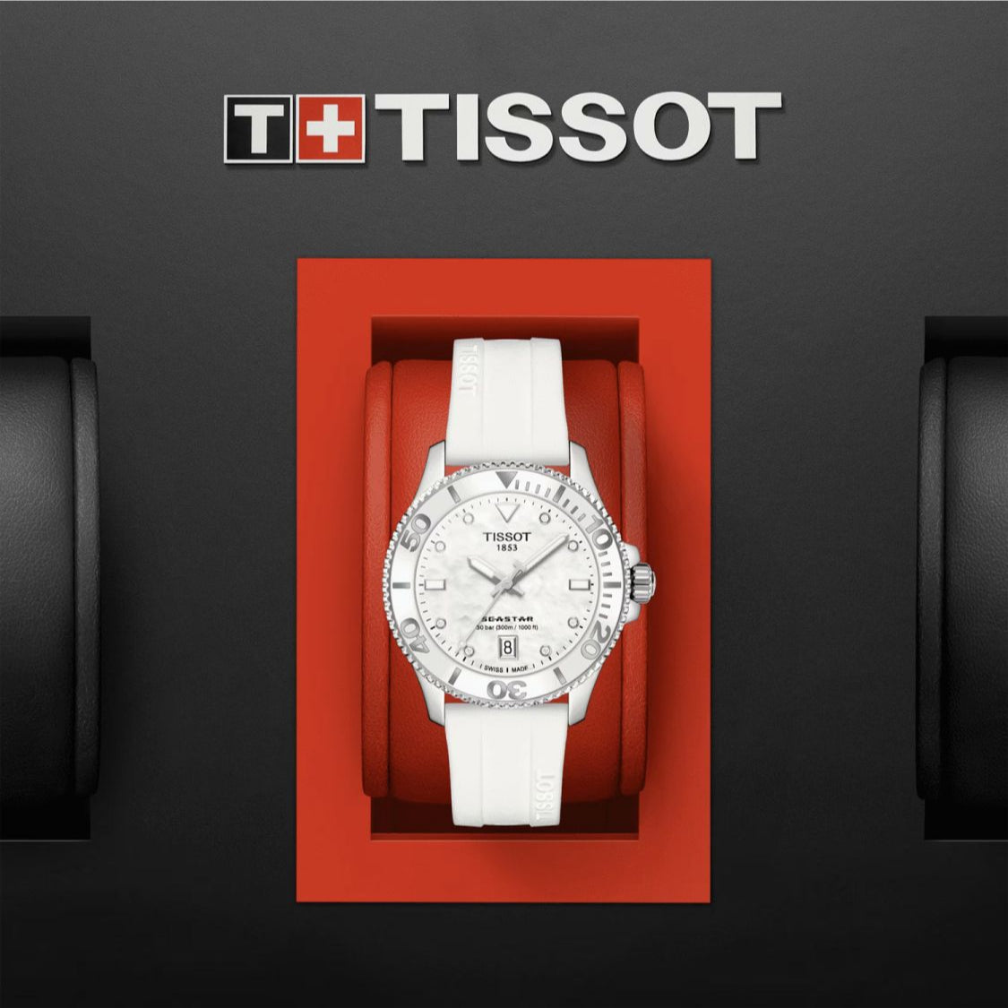  Shop Authentic Tissot Seastar 1000 Mother of Pearl White Dial White Rubber Strap Watch for Women - T120.210.17.116.00 - Luxxuri