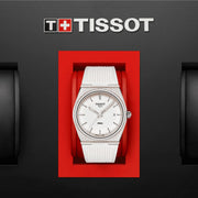 Shop Authentic Tissot PRX 40 White Dial White Rubber Strap Watch For Men -  T137.410.17.011.00 - Luxxuri