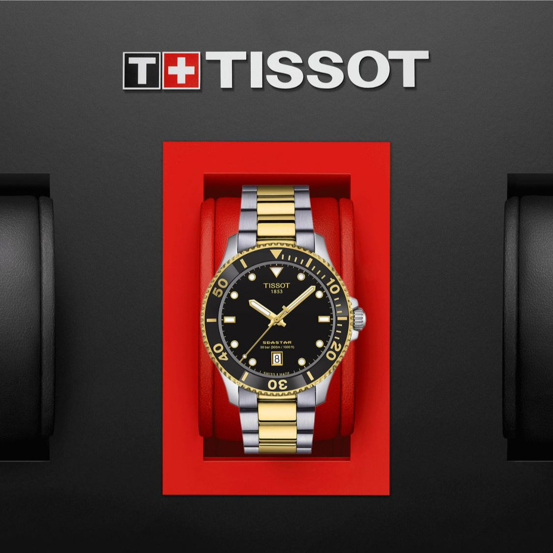  Shop Authentic Tissot Seastar 1000 Black Dial Two Tone Steel Strap Watch For Men - T120.410.22.051.00 - Luxxuri