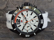  Shop Authentic Tommy Hilfiger Nolan Multi Function White Dial White Rubber Strap Watch for Men - 1791146 - Luxxuri