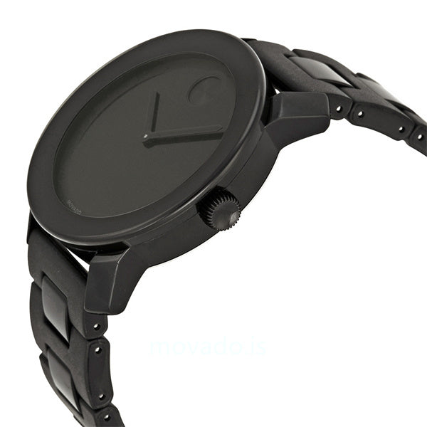  Shop Authentic Movado Bold Black Dial Black Steel Strap Watch For Men - 3600047 - Luxxuri