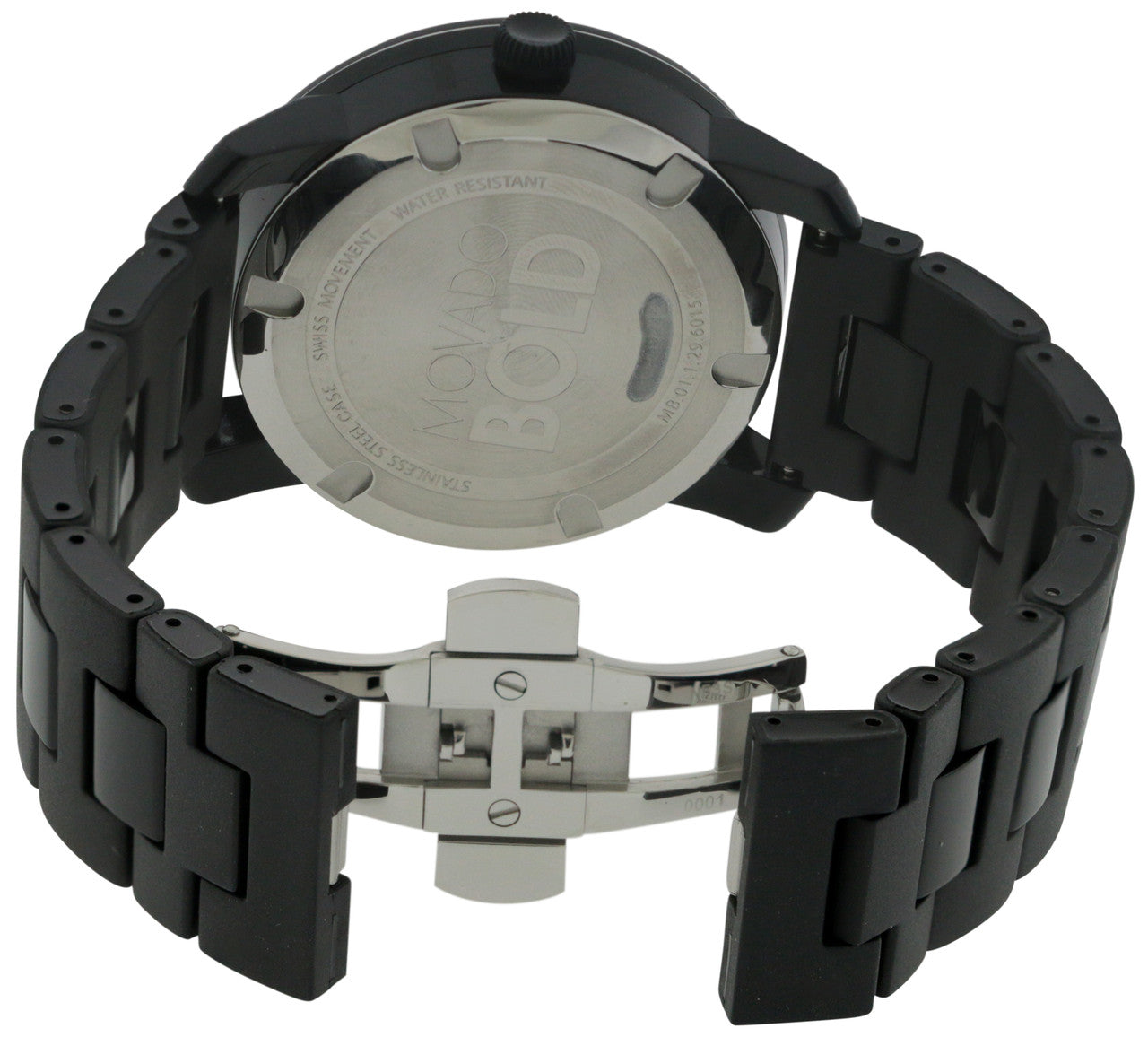  Shop Authentic Movado Bold Black Dial Black Steel Strap Watch For Men - 3600047 - Luxxuri
