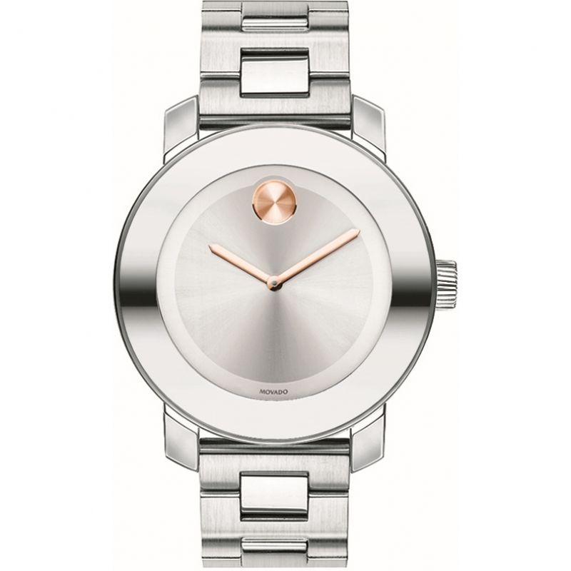  Shop Authentic Movado Bold Silver Dial Silver Steel Strap Watch For Women - 3600084 - Luxxuri