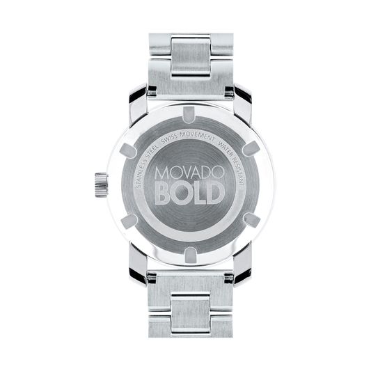  Shop Authentic Movado Bold Silver Dial Silver Steel Strap Watch For Women - 3600084 - Luxxuri