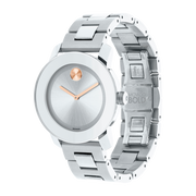  Shop Authentic Movado Bold Silver Dial Silver Steel Strap Watch For Women - 3600084 - Luxxuri