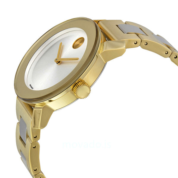  Shop Authentic Movado Bold Silver Dial Two Tone Steel Strap Watch for Women - 3600129 - Luxxuri
