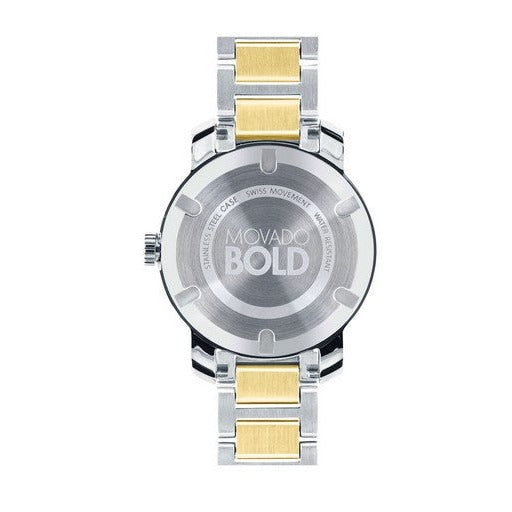  Shop Authentic Movado Bold Silver Dial Two Tone Steel Strap Watch For Women - 3600256 - Luxxuri