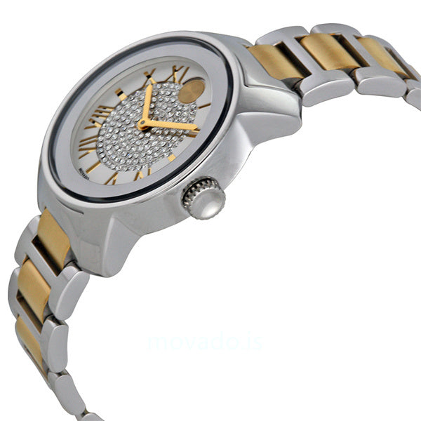  Shop Authentic Movado Bold Silver Dial Two Tone Steel Strap Watch For Women - 3600256 - Luxxuri