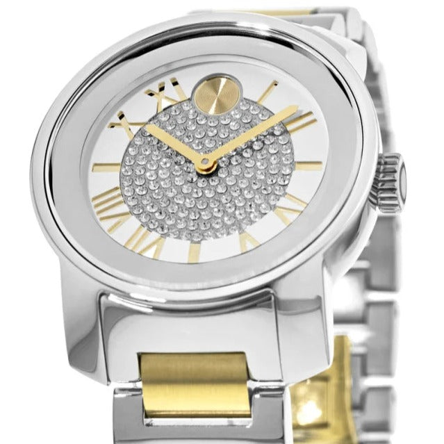  Shop Authentic Movado Bold Silver Dial Two Tone Steel Strap Watch For Women - 3600256 - Luxxuri