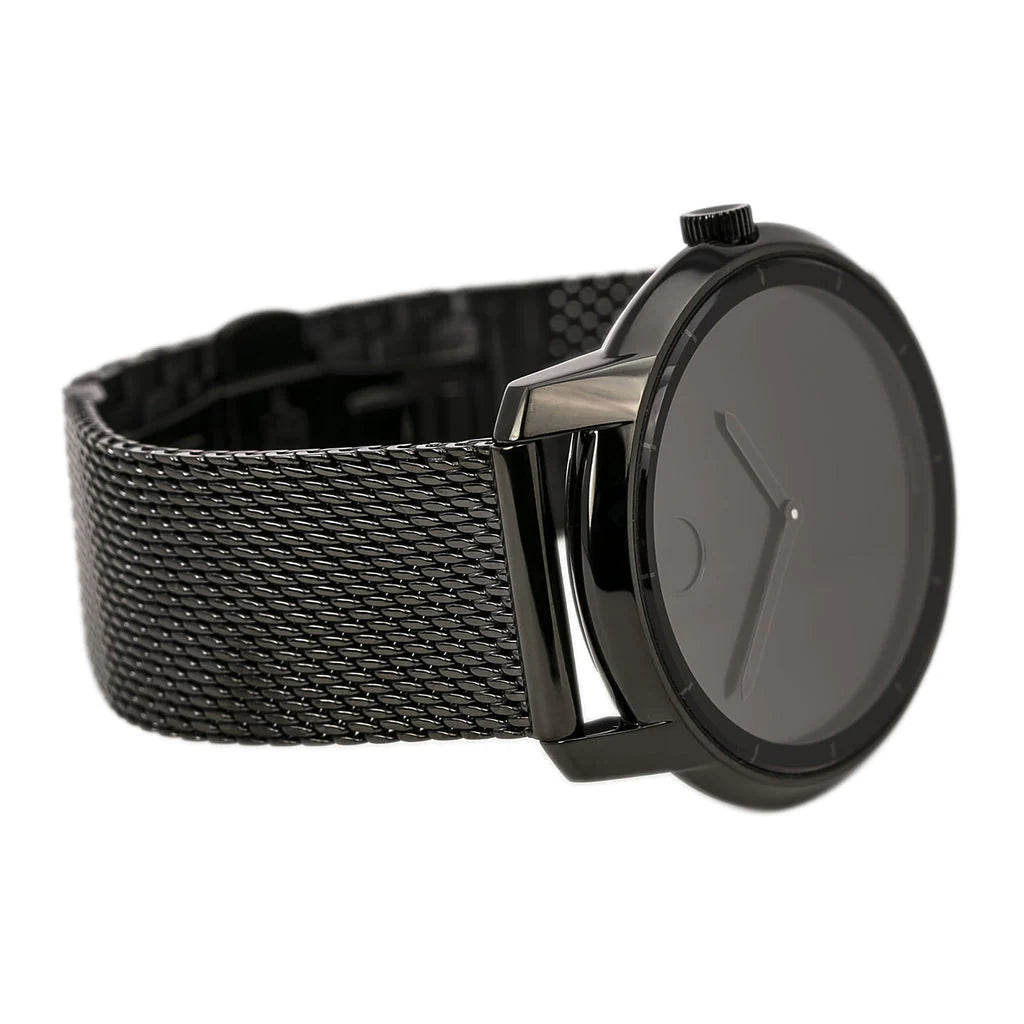  Shop Authentic Movado Bold Black Dial Black Mesh Bracelet Watch For Men - 3600261 - Luxxuri