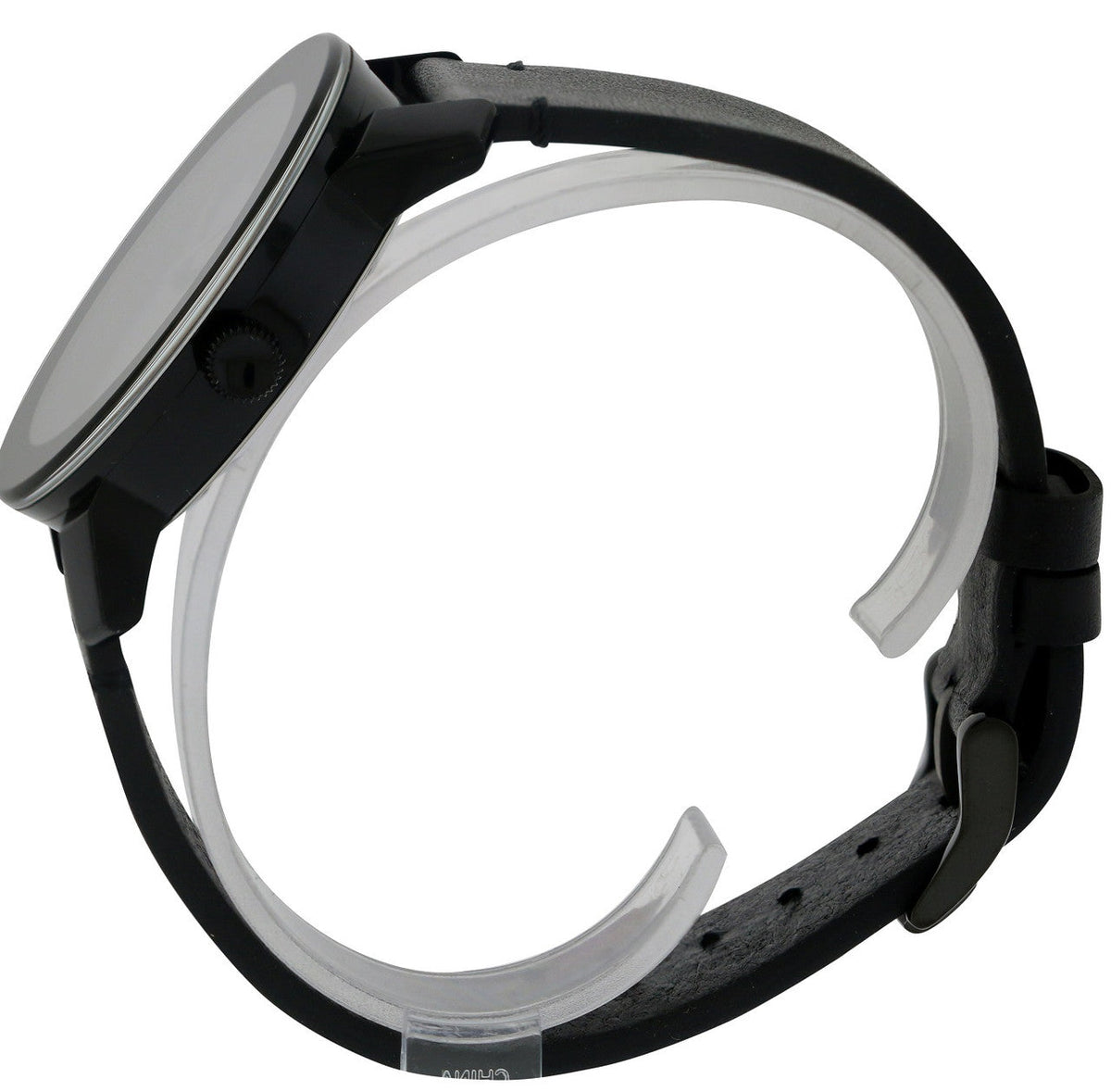  Shop Authentic Movado Bold Black Dial Black Leather Strap Watch For Men - 3600306 - Luxxuri