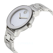  Shop Authentic Movado Bold Crystal Dot Silver Dial Silver Steel Strap Watch For Women - 3600334 - Luxxuri