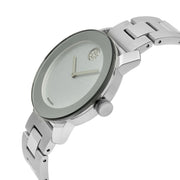  Shop Authentic Movado Bold Crystal Dot Silver Dial Silver Steel Strap Watch For Women - 3600334 - Luxxuri