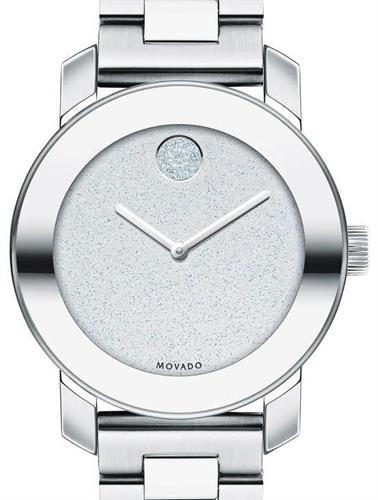  Shop Authentic Movado Bold Crystal Dot Silver Dial Silver Steel Strap Watch For Women - 3600334 - Luxxuri