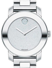  Shop Authentic Movado Bold Crystal Dot Silver Dial Silver Steel Strap Watch For Women - 3600334 - Luxxuri