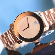  Shop Authentic Movado Bold Rose Gold Dial Rose Gold Steel Strap Watch For Women - 3600335 - Luxxuri