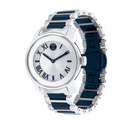  Shop Authentic Movado Bold Silver Dial Two Tone Steel Strap Watch For Women - 3600354 - Luxxuri