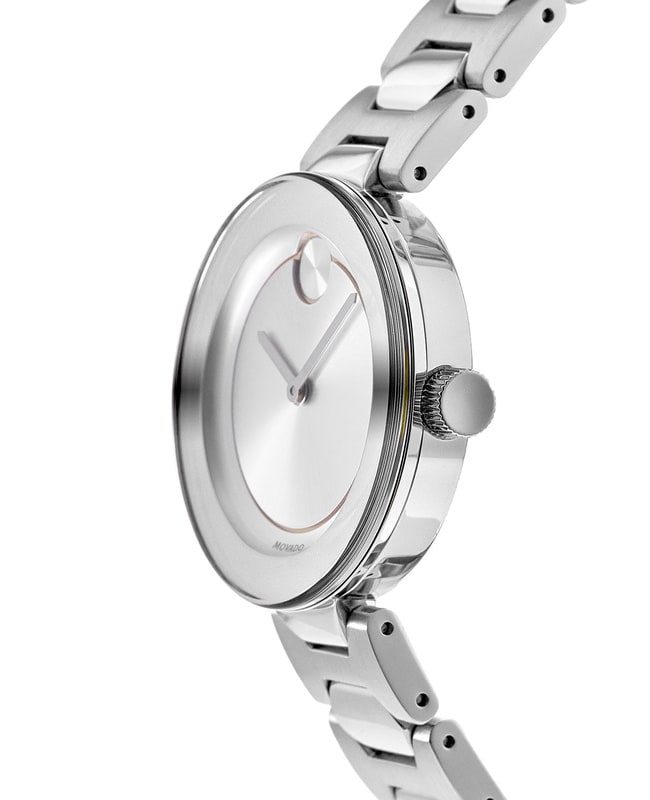  Shop Authentic Movado Bold Silver Dial Silver Steel Strap Watch For Women - 3600381 - Luxxuri