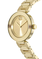  Shop Authentic Movado Bold Gold Dial Gold Steel Strap Watch For Women - 3600382 - Luxxuri