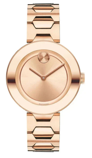  Shop Authentic Movado Bold Rose Gold Dial Rose Gold Steel Strap Watch for Women - 3600342 - Luxxuri