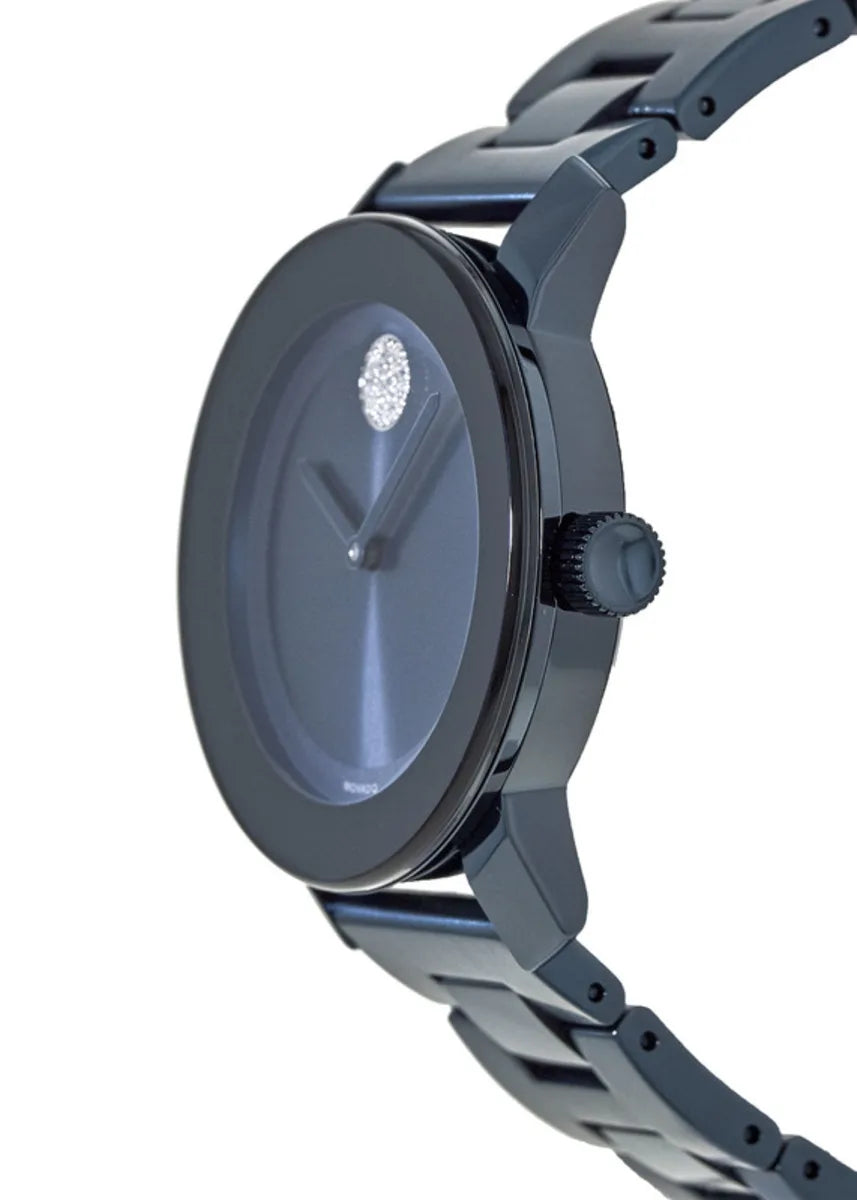  Shop Authentic Movado Bold Blue Dial Blue Steel Strap Watch For Women - 3600388 - Luxxuri