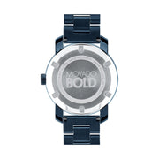 Shop Authentic Movado Bold Blue Dial Blue Steel Strap Watch For Women - 3600388 - Luxxuri