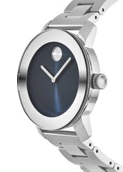 Shop Authentic Movado Bold Blue Dial Silver Steel Strap Watch for Women - 3600396 - Luxxuri