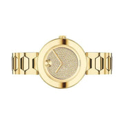  Shop Authentic Movado Bold Crystal Gold Dial Gold Steel Strap Watch For Women - 3600492 - Luxxuri