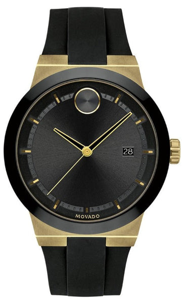  Shop Authentic Movado Bold Black Dial Black Rubber Strap Watch for Men - 3600623 - Luxxuri
