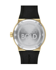  Shop Authentic Movado Bold Black Dial Black Rubber Strap Watch for Men - 3600623 - Luxxuri