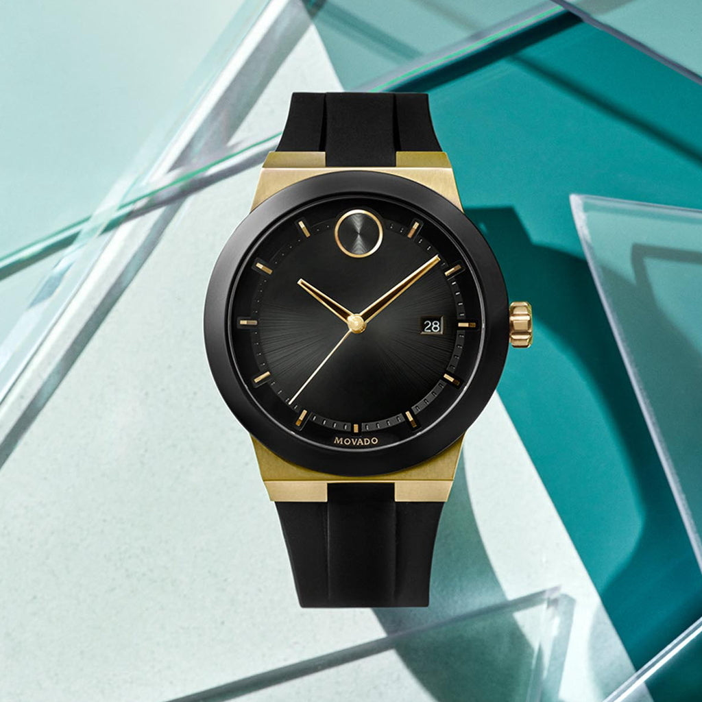  Shop Authentic Movado Bold Black Dial Black Rubber Strap Watch for Men - 3600623 - Luxxuri