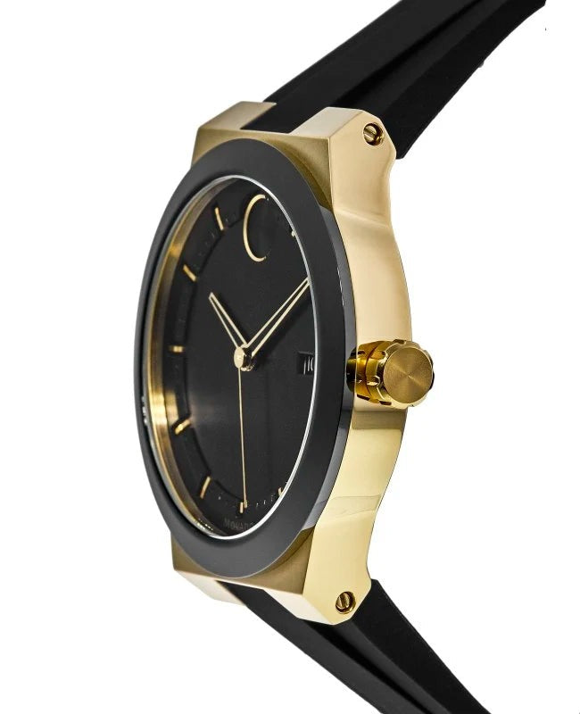  Shop Authentic Movado Bold Black Dial Black Rubber Strap Watch for Men - 3600623 - Luxxuri