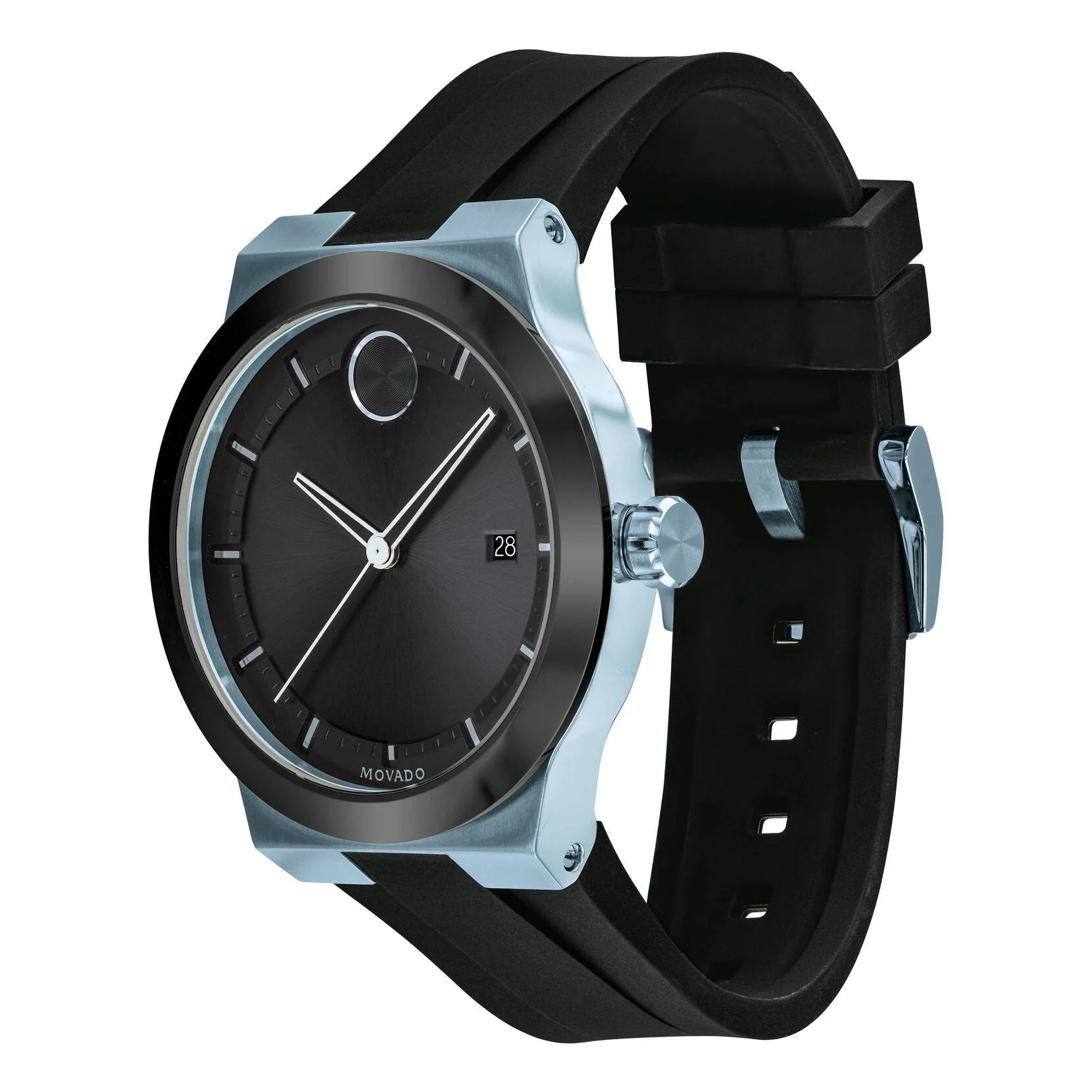  Shop Authentic Movado Bold Fusion Black Dial Black Rubber Strap Watch for Men - 3600626 - Luxxuri