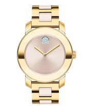  Shop Authentic Movado Bold Beige Dial Two Tone Steel Strap Watch For Women - 3600640 - Luxxuri